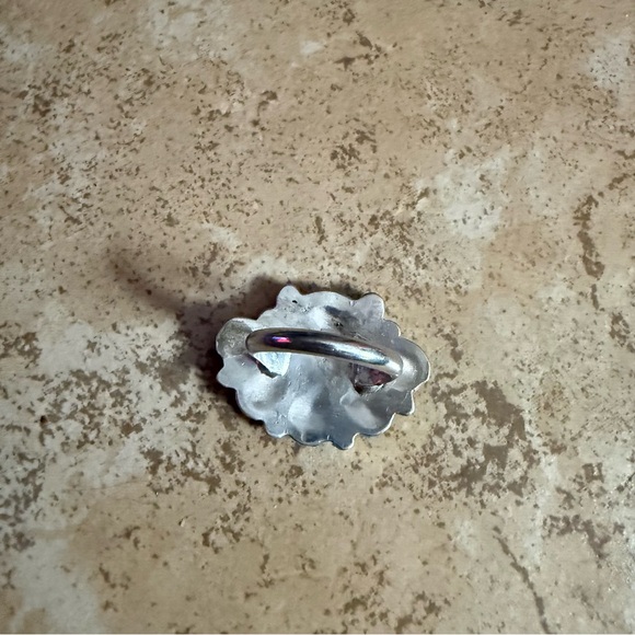 Zuni Multicolor Sterling Silver Ring Size 6 - Picture 6 of 7